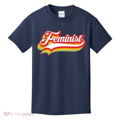 Retro Feminist Logo Kids T-Shirt