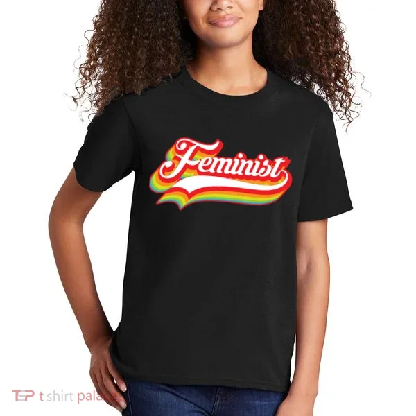 Retro Feminist Logo Kids T-Shirt