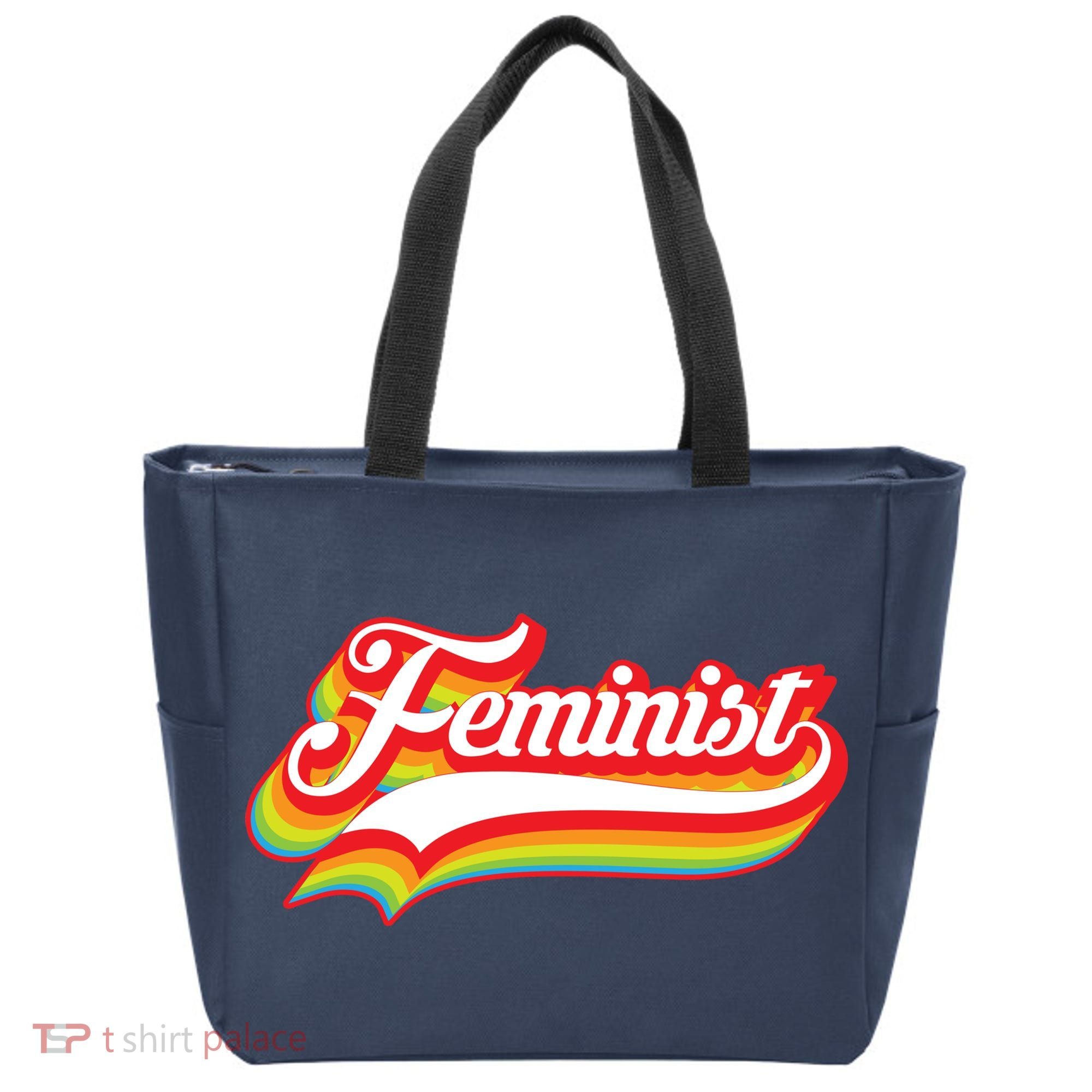 Retro Feminist Logo Tote Bag