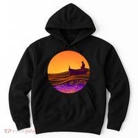 Retro Fisherman Boat Emblem Hoodie thumb 0