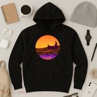 Retro Fisherman Boat Emblem Hoodie thumb 3