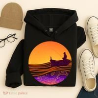 Retro Fisherman Boat Emblem Hoodie thumb 4