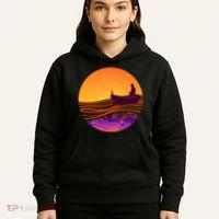 Retro Fisherman Boat Emblem Hoodie thumb 5
