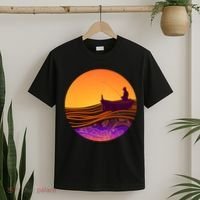 Retro Fisherman Boat Emblem T-Shirt thumb 2