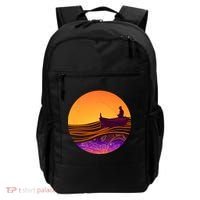 Retro Fisherman Boat Emblem Backpack thumb 0