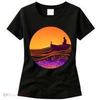 Retro Fisherman Boat Emblem Women's T-Shirt thumb 0