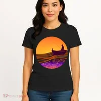 Retro Fisherman Boat Emblem Women's T-Shirt thumb 4