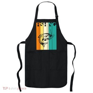Retro Fishing Fish Hook Apron