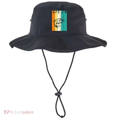 Retro Fishing Fish Hook Bucket Hat