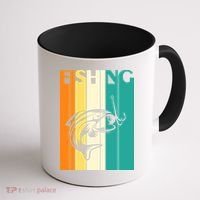 Retro Fishing Fish Hook Coffee Mug thumb 1