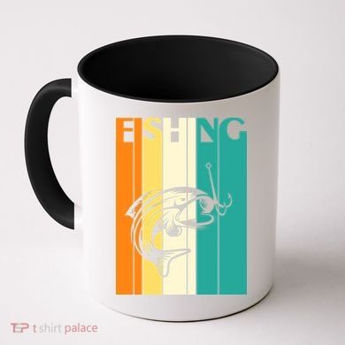 Retro Fishing Fish Hook Coffee Mug