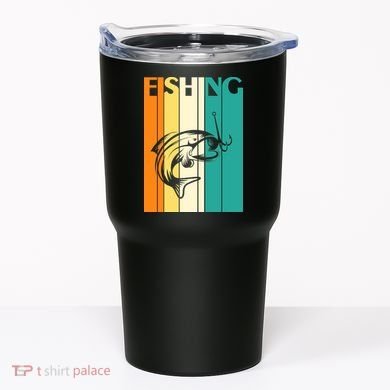 Retro Fishing Fish Hook Tumbler