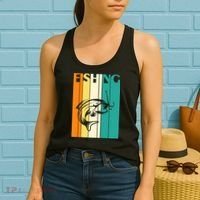 Retro Fishing Fish Hook Women's Tank Top thumb 2