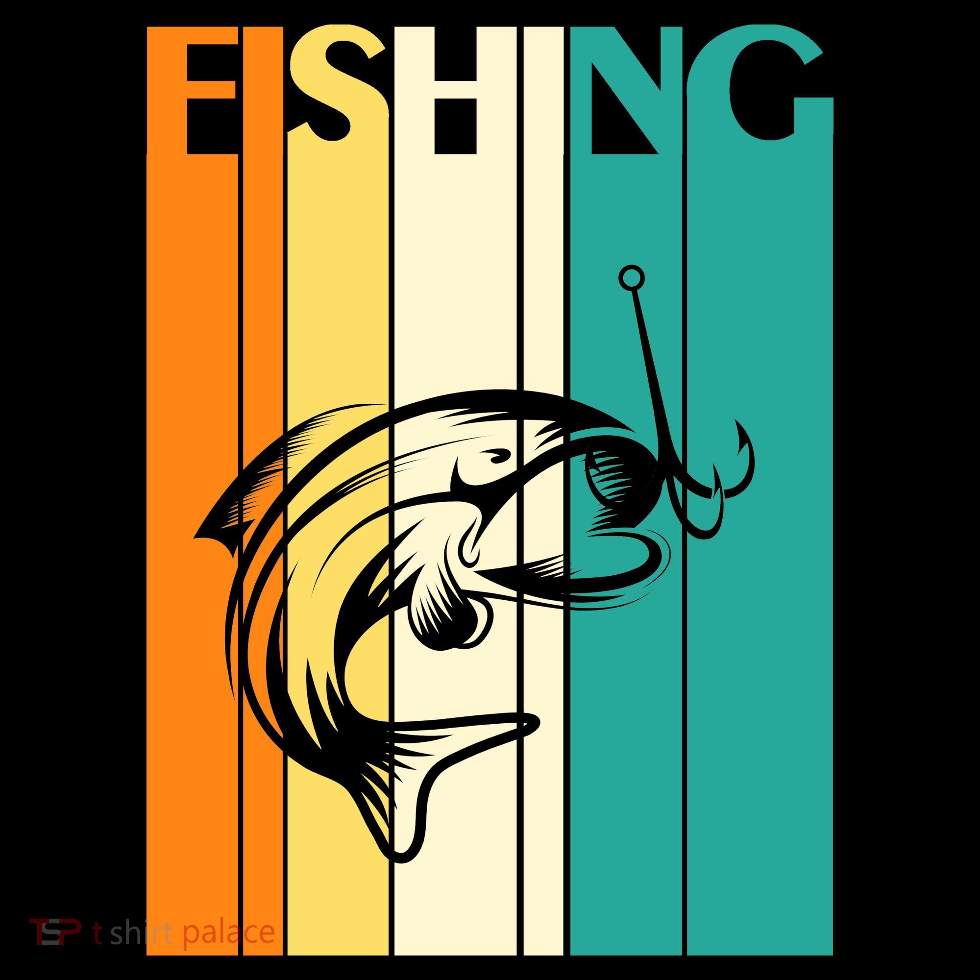 Retro Fishing Fish Hook Toddler Hoodie