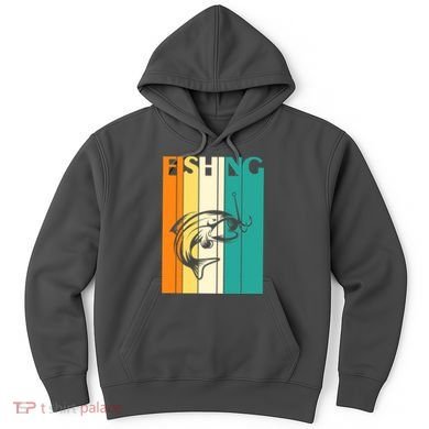 Retro Fishing Fish Hook Hoodie