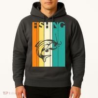 Retro Fishing Fish Hook Hoodie thumb 2