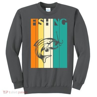Retro Fishing Fish Hook Sweatshirt