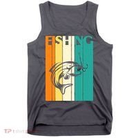 Retro Fishing Fish Hook Tank Top thumb 0