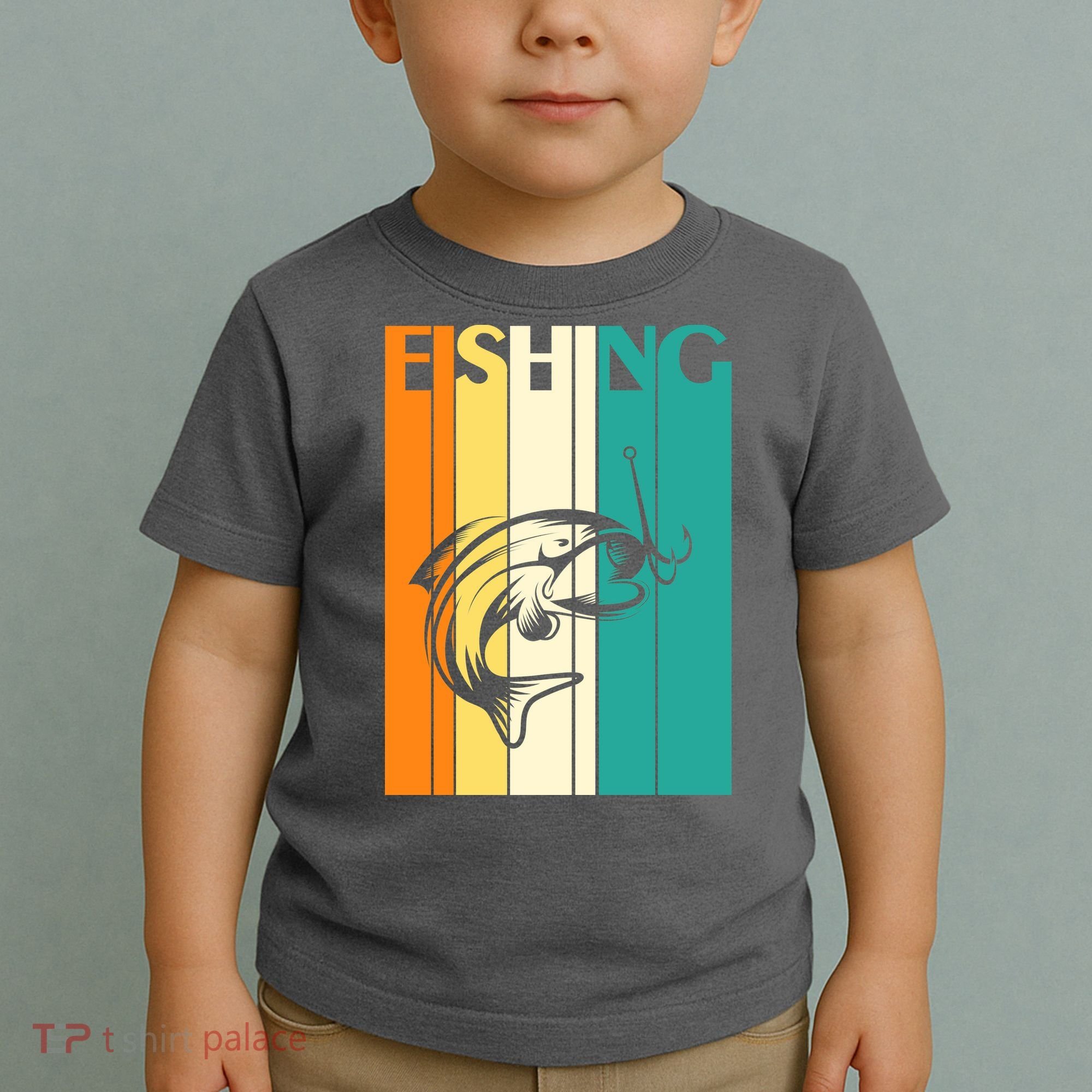 Retro Fishing Fish Hook Toddler T-Shirt