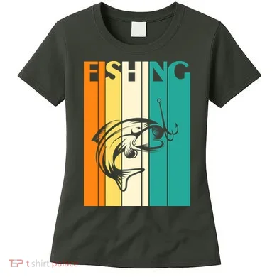 Retro Fishing Fish Hook Women's T-Shirt