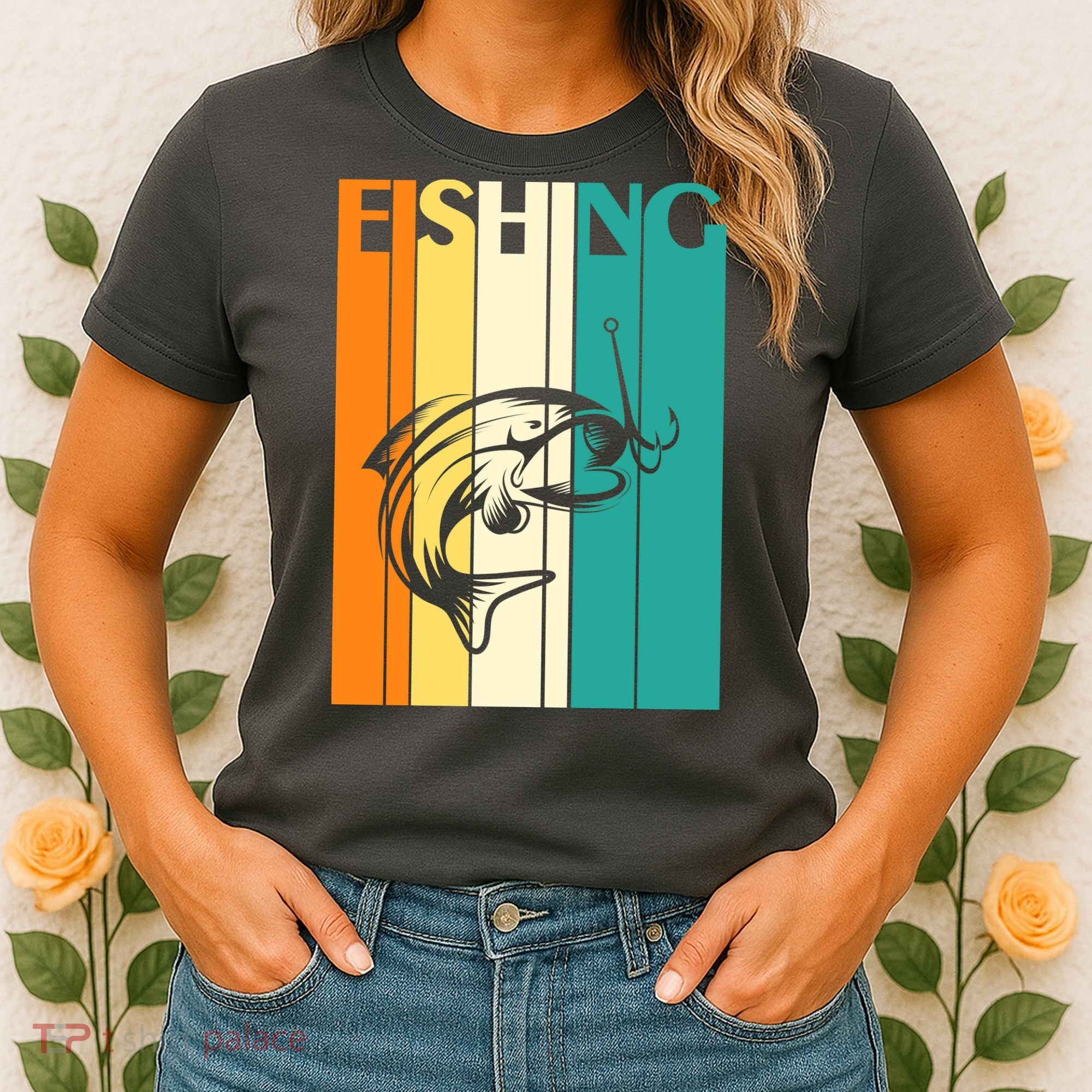 Retro Fishing Fish Hook Women's T-Shirt