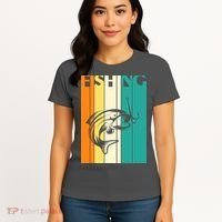 Retro Fishing Fish Hook Women's T-Shirt thumb 4