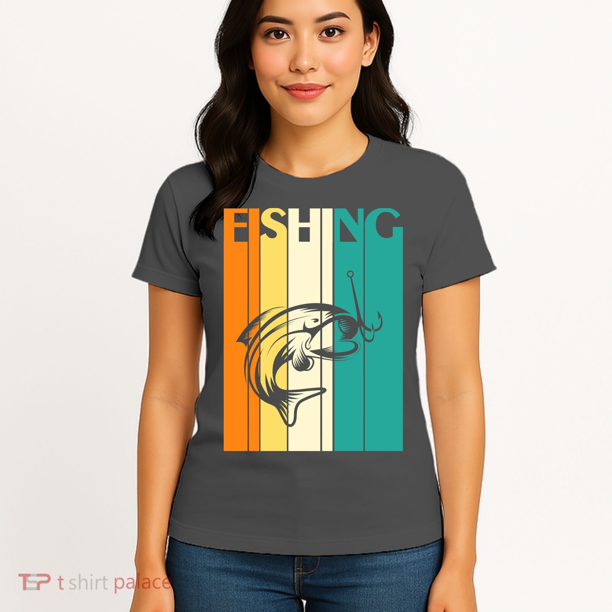 Retro Fishing Fish Hook Women's T-Shirt
