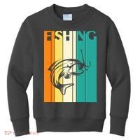 Retro Fishing Fish Hook Kids Sweatshirt thumb 0