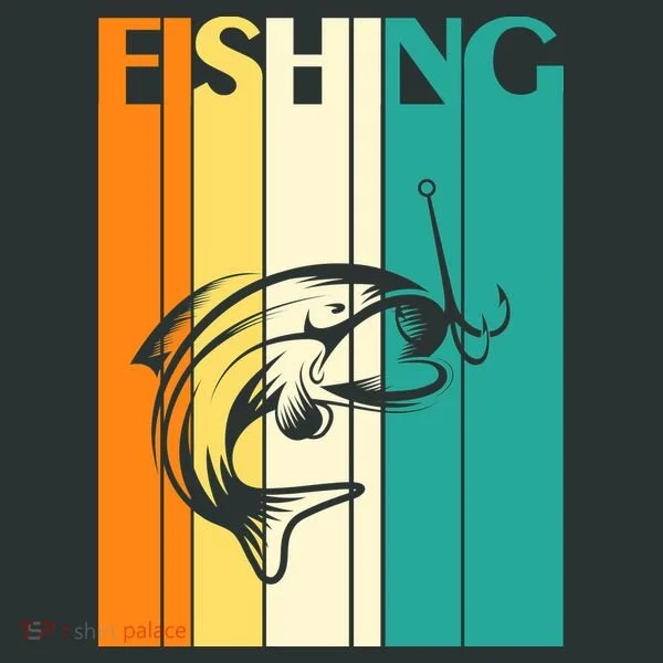 Retro Fishing Fish Hook Kids Long Sleeve Shirt