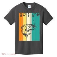 Retro Fishing Fish Hook Kids T-Shirt thumb 0