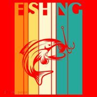 Retro Fishing Fish Hook Santa Hat thumb 1