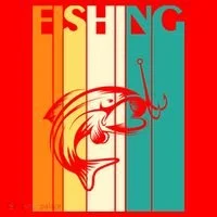 Retro Fishing Fish Hook Santa Hat thumb 1