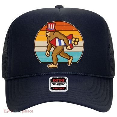 Retro Fourth 4th of July Firecracker Rocket Bigfoot Hat