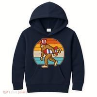 Retro Fourth 4th of July Firecracker Rocket Bigfoot Kids Hoodie thumb 0