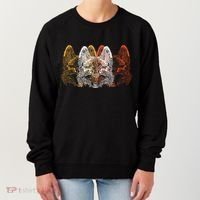 Retro Fox Faces Women's Sweatshirt thumb 0