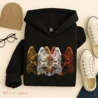 Retro Fox Faces Hoodie thumb 4
