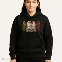 Retro Fox Faces Hoodie thumb 5