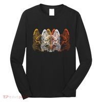 Retro Fox Faces Long Sleeve Shirt thumb 0