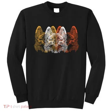 Retro Fox Faces Sweatshirt