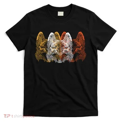 Retro Fox Faces T-Shirt