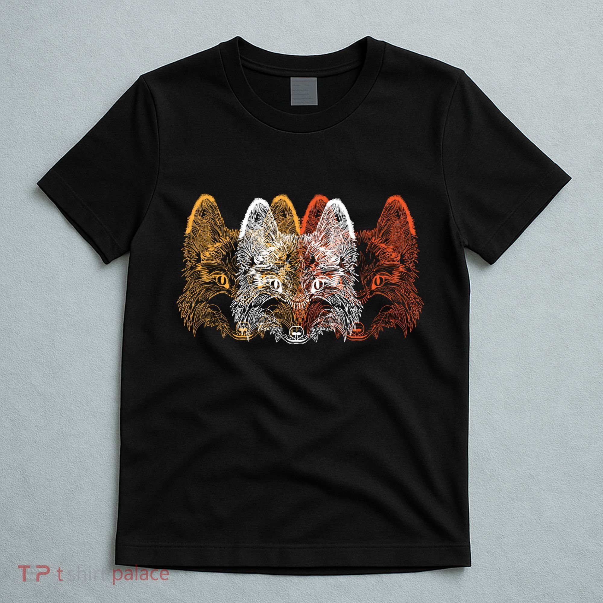 Retro Fox Faces T-Shirt