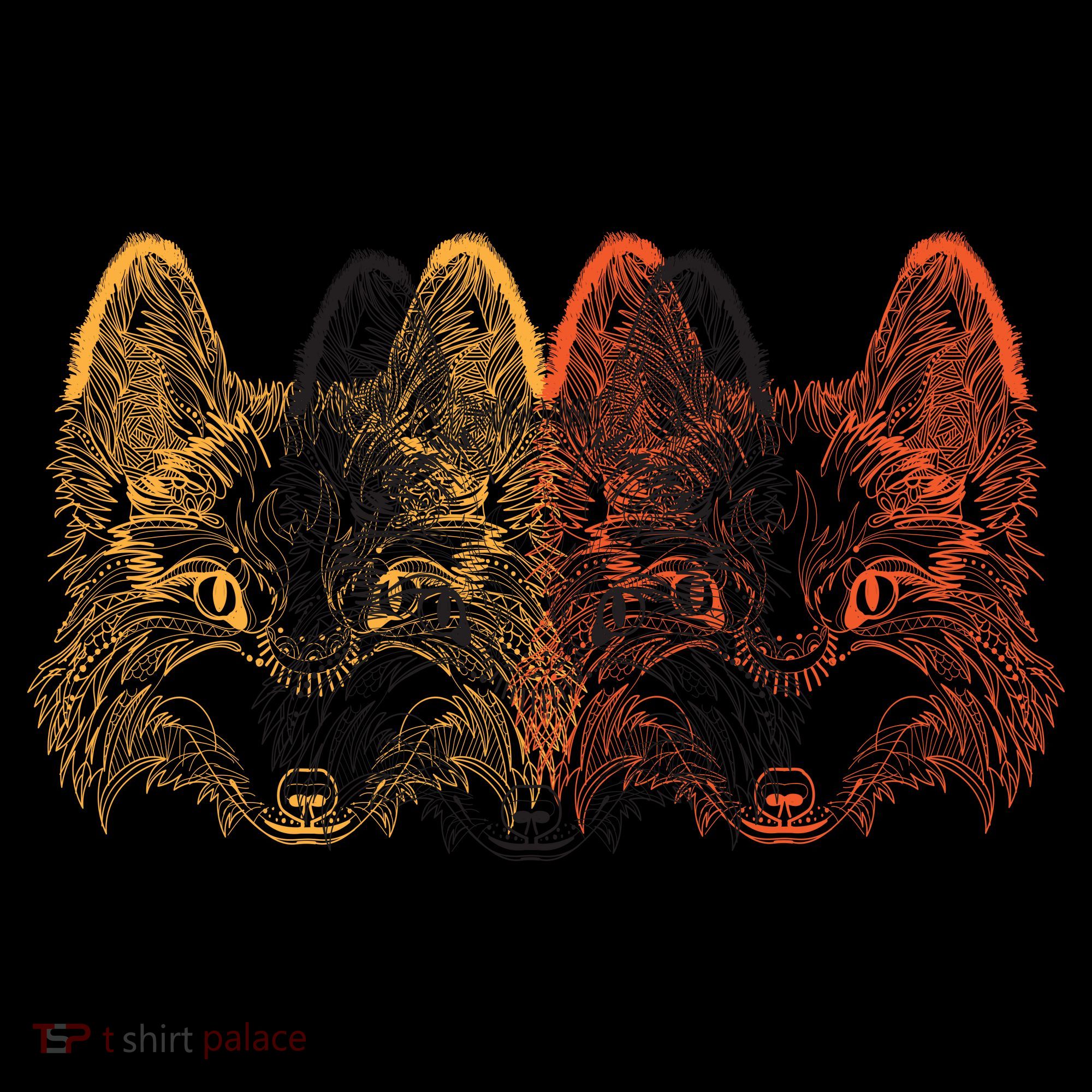 Retro Fox Faces Coffee Mug
