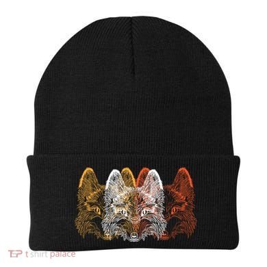 Retro Fox Faces Beanie
