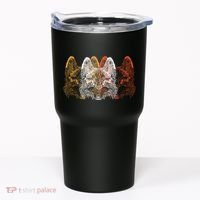 Retro Fox Faces Tumbler thumb 0