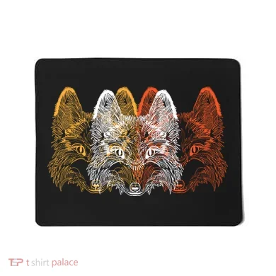 Retro Fox Faces Mousepad