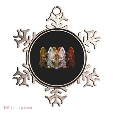 Retro Fox Faces Ornament