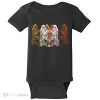 Retro Fox Faces Baby Bodysuit thumb 0