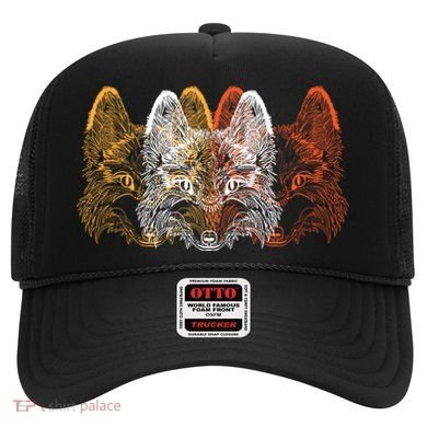 Retro Fox Faces Hat