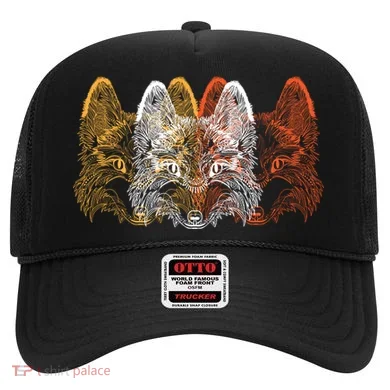 Retro Fox Faces Hat