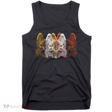 Retro Fox Faces Tank Top